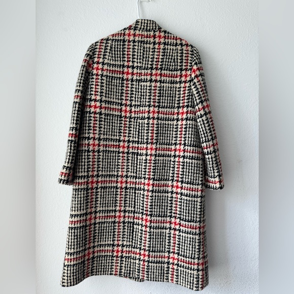 THAT YOUNG LEEDS LOOK Vtg 30’s-60s Houndstooth Wool Jacket Women Coat XS/S Scarf - Picture 5 of 16